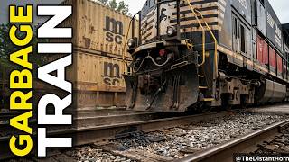 Norfolk Southern's Rare Trash Train | NS 12T Hauls Thousands of Tons of Garbage