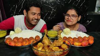 unlimited egg curry and chicken curry rice eating challenge