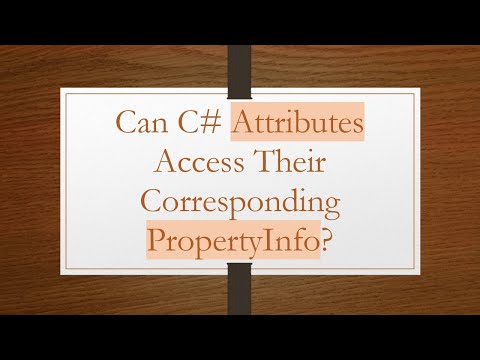 Can C# Attributes
