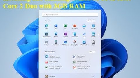 Installing Windows 11 in a core 2 Duo G31 PC with 3GB RAM from 2007 and watching Youtube