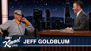 Jeff Goldblum on Showing His Kids Jurassic Park, Being Jimmy's Neighbor \& He Demos His Miming Skills