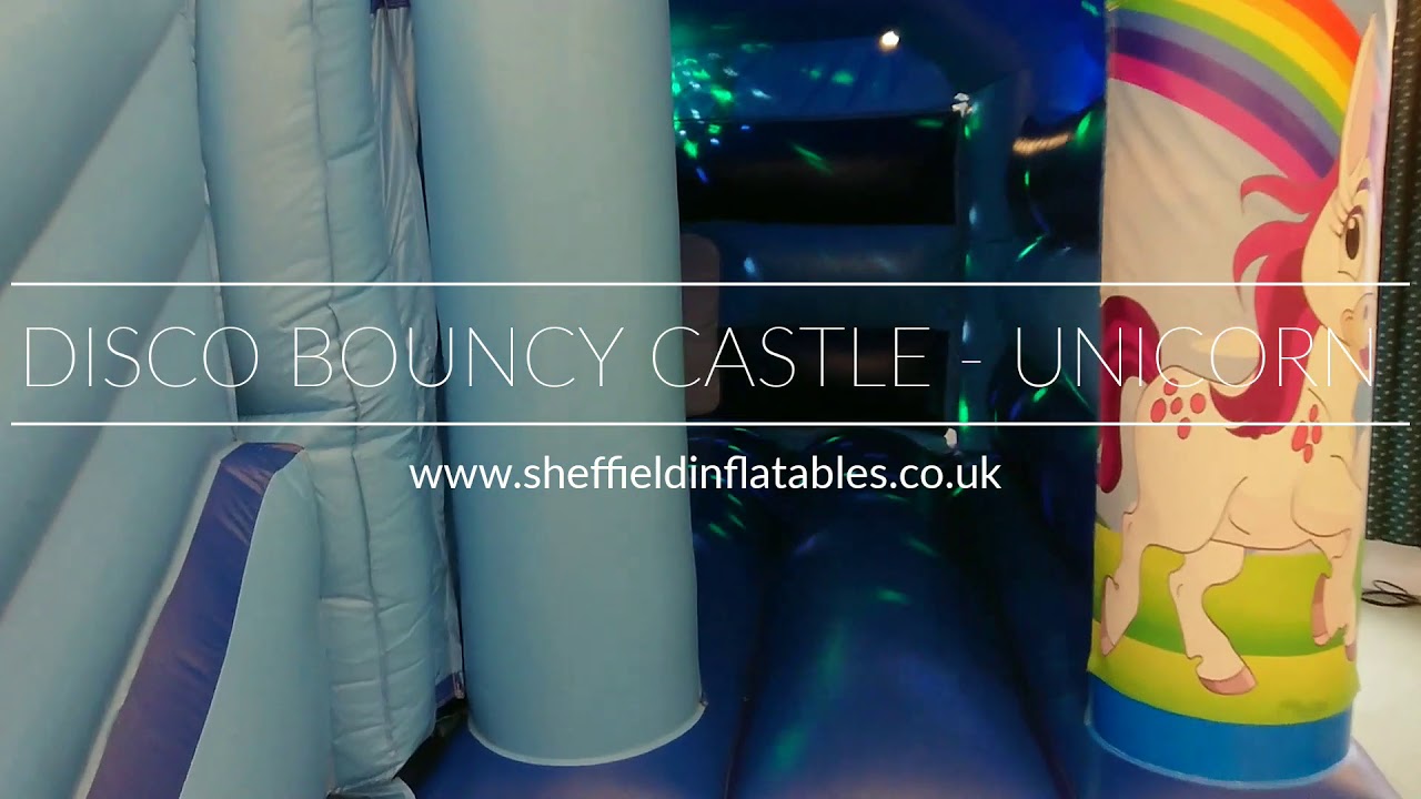  Disco Bouncy Castle - Unicorn