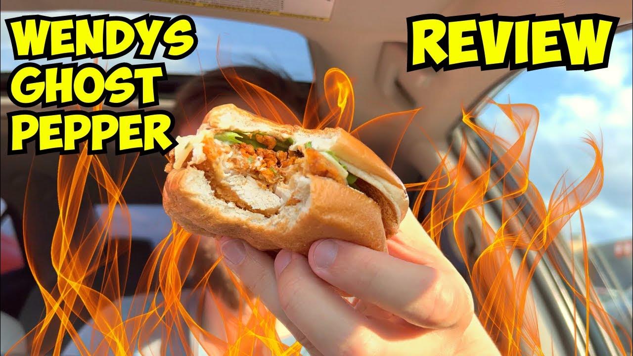 Wendys GHOST PEPPER Ranch Chicken Burger Review YouTube