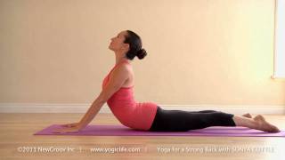 Yoga For A Strong Back With Sonya Cottle Cobra Pose - Bhujangasana