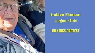 A 103-Year-Old WWII Veteran Rex O’Dell at the No Kings Logan, Ohio