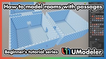 How to model rooms with passages in Unity with UModeler.