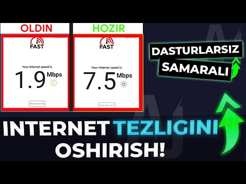 Video: Dasturni Yuklab Olish Paytida Tezlikni Qanday Oshirish Mumkin