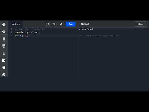 JavaScript Interview Question : Hoisting