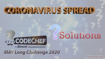 May Long challenge 2020 codechef - COVID19