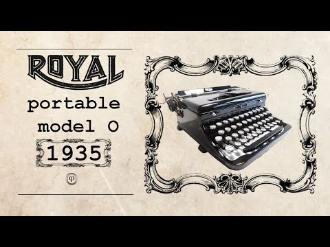 Mașină de scris portabilă Royal model O 1935