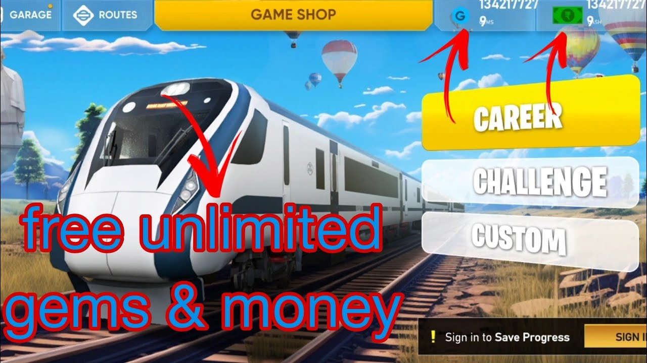 Indian train simulator unlimited gems & unlimited money || free & easy stap ||