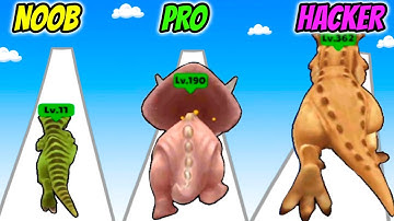 Dino Thrash 3D - NOOB vs PRO vs HACKER
