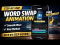 How To Create Smooth Word Swap Text Animation Step By Step Tutorial How To Create Smooth Word Swap Text Animation Step By Step Tutorial