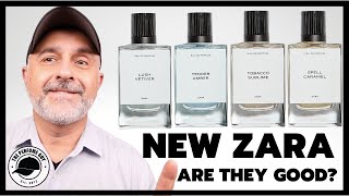 NEW ZARA MEN'S SCENTS FIRST IMPRESSIONS | Tobacco Sublime, Spell Caramel, Tender Amber, Lush Vetiver