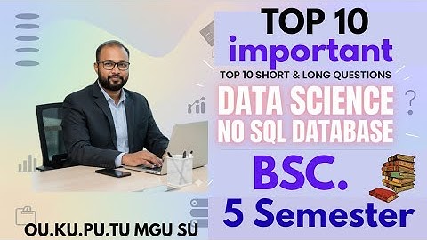 TOP 10 No SQL Database Korte & Lange Belangrijke Vragen 2025-26 BSc V 5e Semester Data Science Im...