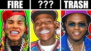 RANKING RAPPERS TRASH TO FIRE PART 4 (6IX9INE, DaBaby, Gunna)