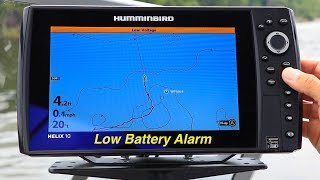 Humminbird HELIX | Low Battery Alarm | The Technological Angler screenshot 4