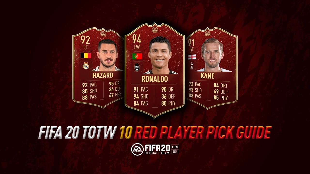 FIFA 20 GOLD 1 RED PICK HAZARD + VVD 90