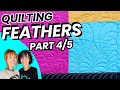 How do I quilt it? CUSTOM FEATHER - shapes and blocks! 5 Ways to Quilt FEATHERS Beginner to advanced