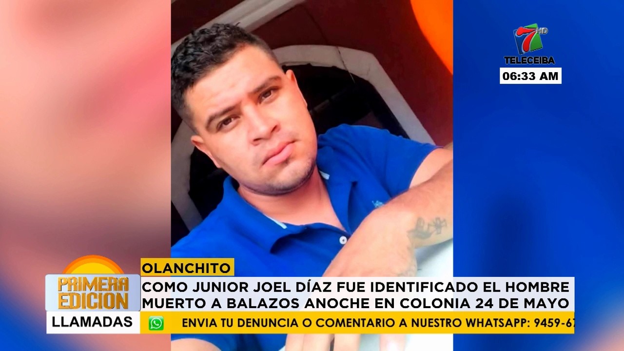 A balazos le quitan la vida a un hombre en la colonia 24 de Mayo de Olanchito, Yoro