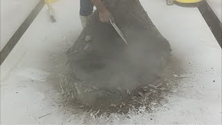 Washing a carpet that was fossilizing! Can we revive this dirty carpet? relax asmr -satisfying