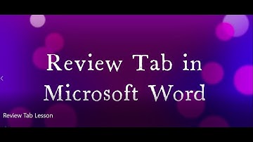 CSEC IT: Microsoft Word | Review Tab Class