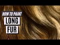 How To Paint LONG FUR with Oil Paint or Acrylic Paint - Fur Tutorial