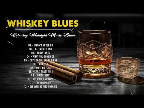 Whiskey Blues - Tranquil Electric Guitar Tunes for Nighttime | Night Blues Background