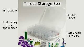 Dritz Thread Storage Box, Stores 48 Spools