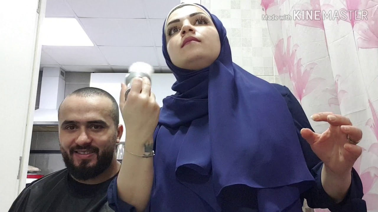 بالحجر الصحي صرت حلاق و حلقت لزوجي 😟😜🤪😂