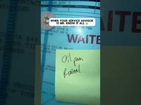 Front counter diagnostic | service advisor is Mr. Know it all. #oil #kia #leaking #howto #diy