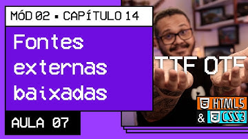 Usando fontes externas baixadas - @Curso em Vídeo HTML5 e CSS3