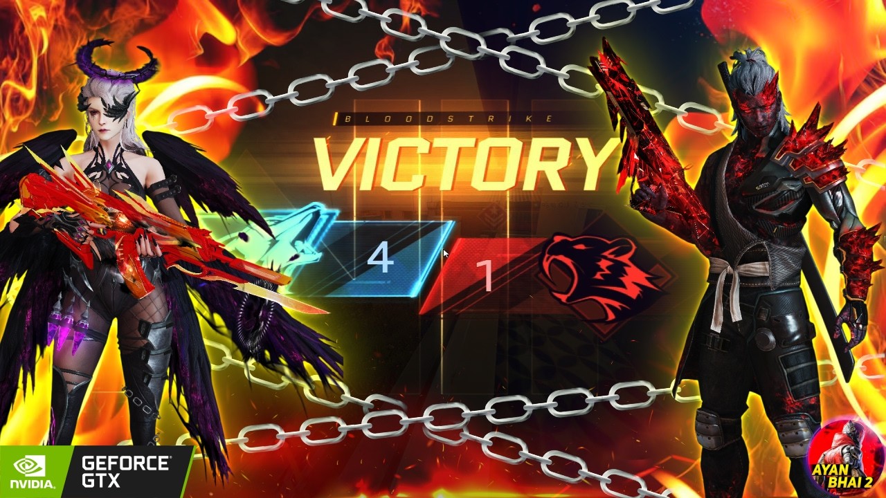 Epic Squadfight: 1vs4 Crazy Challenge in Blood Strike with Insane Kill ft || GTX 1650