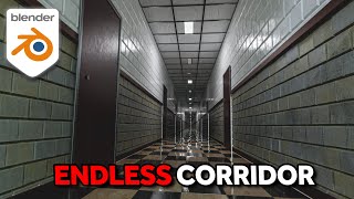 How To Make An ENDLESS Corridor In Blender - Tutorial screenshot 4