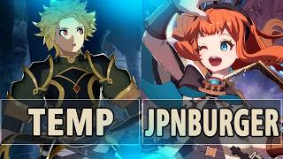 GBVSR:🔥GOTC | TeMP (Gran) Vs JPNBurger (Cagliostro)🔥| High Level Gameplay.
