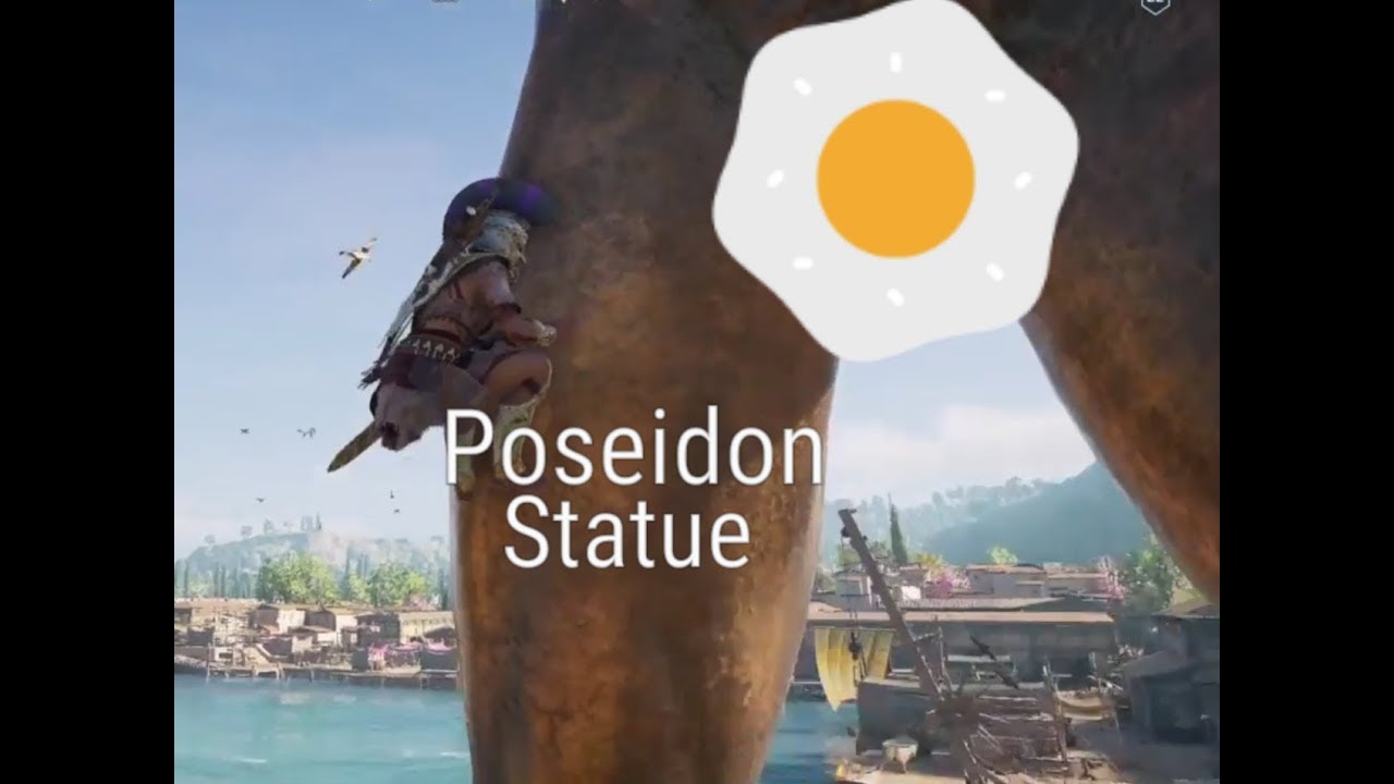 Assassin's Creed Odyssey : Poseidon God of The Ocean Statue # Korinth ...