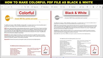How to Convert Color PDF to Black & White in Windows 11/10 for Free