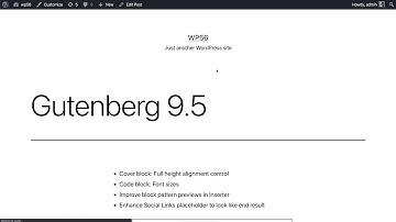 Gutenberg 9.5 Walkthrough