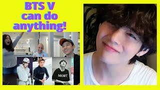BTS (방탄소년단) - BTS V IS GOOD AT EVERYTHING | BTS Taehyung Reaction | ANGELO'S 3 OF 4 BIAS REVEALED