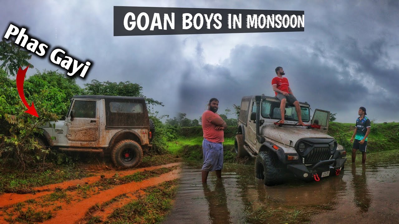 Goa's Extreme Offroading Challenge During Red Alert Rain | dailyvlog ...