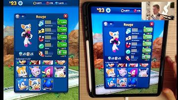 Sonic Dash+ | ROUGE THE BAT Character - Review, Gameplay & Walkthrough (iOS)