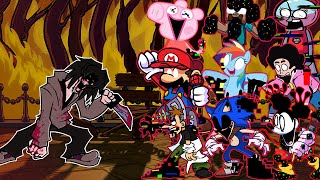 FNF - Endless Nightmare But All Pibby Characters Sings It 🎤 (Every Turn a Different Character Sings)