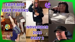 Reaction Funny Farts and Fart Pranks - November 2022 Part 2 Compilation Try not to Laugh TikTok
