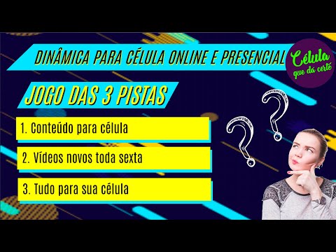 Dinâmica Jogo das 3 pistas  para célula online e presencial - Célula que  dá certo