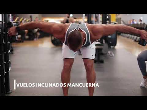 Vuelo inclinados mancuerna