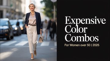 Expensive Color Combinations for Women Fashion Over 50 | 2025 Style Elegance.