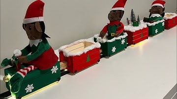 DIY Light Up Wooden Crate Christmas Train