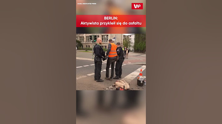 Aktywista PRZYKLEIŁ się do asfaltu w Berlinie. Został wycięty z kawałkiem jezdni #shorts