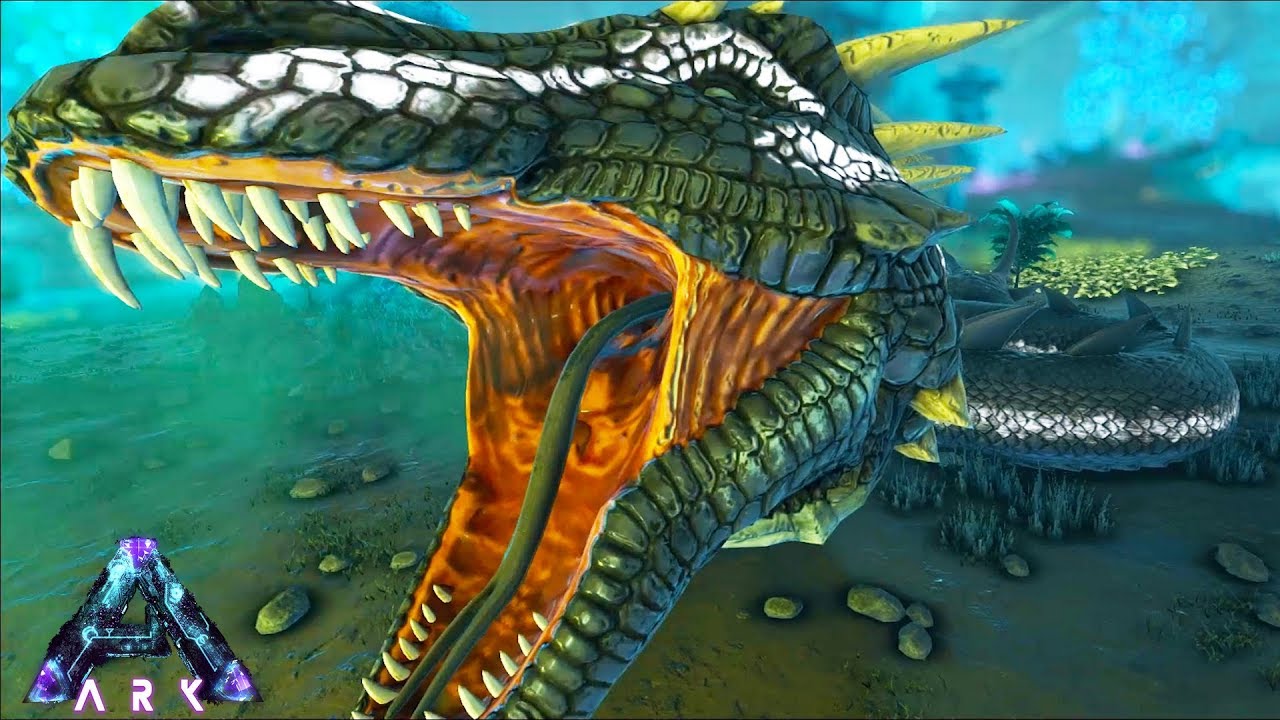 巨大すぎるこのデカさ 蛇王バジリスクを気合でテイムしろ 14 Ark実況プレイ Ark Aberration アーク アベレーション Youtube