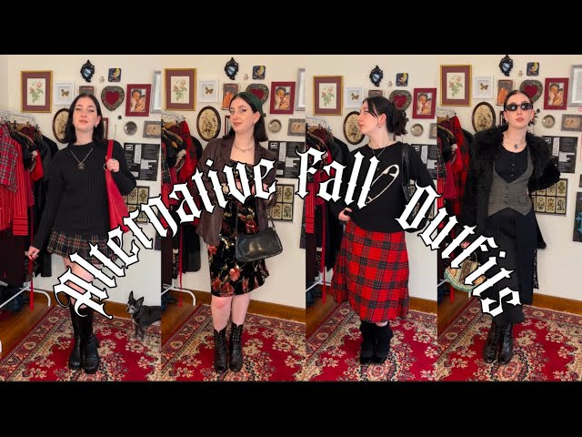 Alternative Fall/Autumn Outfits | 90s, vintage inspired thrifted